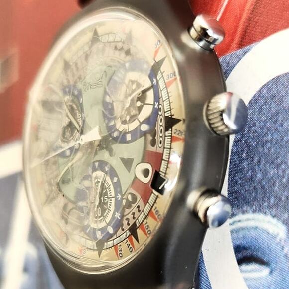 Swatch watch ATZ ECO SCM401 1994 Chrono New old stock - Picture 4 of 7